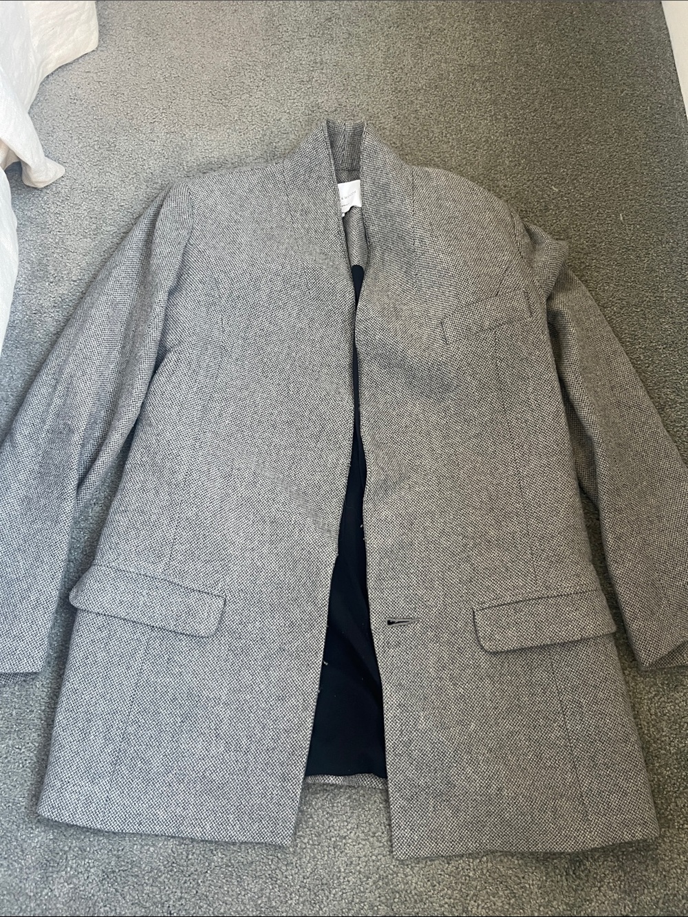 Viktoria & Woods Heather Gray Open-Front Coat. Size 1